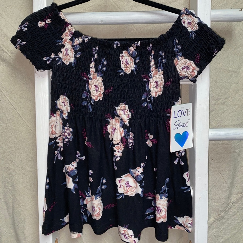 Off the shoulder stretchy, soft, top